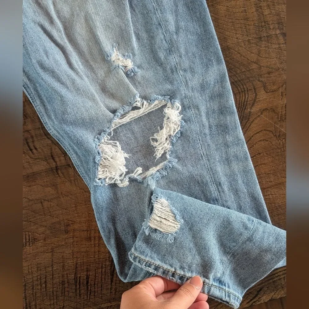 American Eagle Outfitters Blue Distressed Jeans